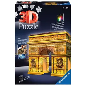 Puzzle 216 pieces 3d triumphal arch illuminated Ravensburger image-0