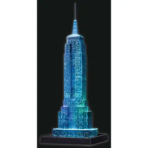 Puzzle 216 pieces 3d empire state building illuminated Ravensburger image-4