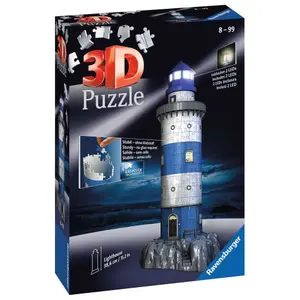 Puzzle 216 pieces 3d lighthouse illuminated Ravensburger image-0