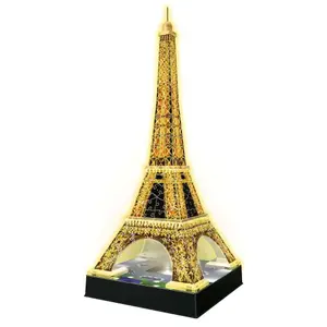 Puzzle 216 pieces 3d eiffel tower illuminated Ravensburger image-1