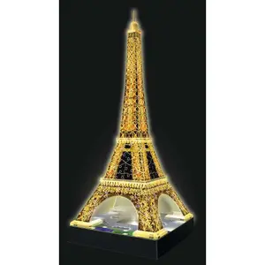Puzzle 216 pieces 3d eiffel tower illuminated Ravensburger image-2