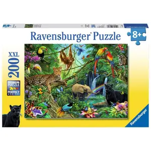 Jigsaw puzzle 200 pieces xxl jungle animals Ravensburger image-0
