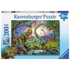 Puzzle 200 pieces xxl the kingdom of dinosaurs Ravensburger image-0