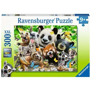 Puzzle 300 pieces xxl the wild animals selfie Ravensburger image-0