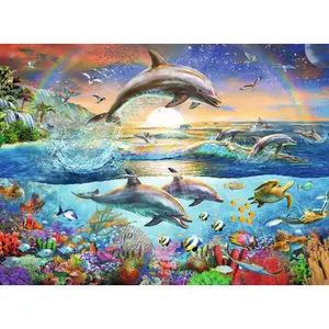 Puzzle 300 pieces xxl the dolphin paradise Ravensburger image-1