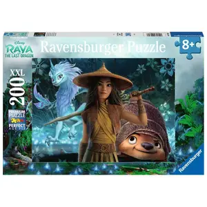 Puzzle 200 pieces xxl raya, tuk tuk and sisu / disney raya and the last dragon Ravensburger image-0