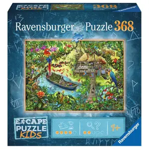 368 pieces puzzle Escape Kids - a safari in the jungle Ravensburger image-0
