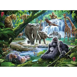 100 pieces jungle animals puzzle xxl Ravensburger image-1