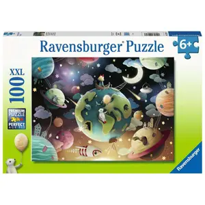 100 piece puzzle xxl fantasy planets / demelsa haughton Ravensburger image-0