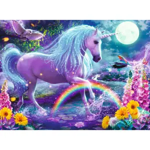 100 pieces xxl glitter unicorn puzzle - glitter collection Ravensburger image-1