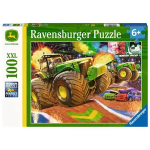 100 pieces puzzle xxl big wheels / john deere Ravensburger image-0