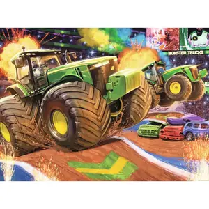 100 pieces puzzle xxl big wheels / john deere Ravensburger image-1