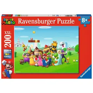 Puzzle 200 pieces xxl the adventures of super mario Ravensburger image-0