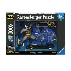 100 pieces puzzle xxl the batmobile / batman Ravensburger image-1