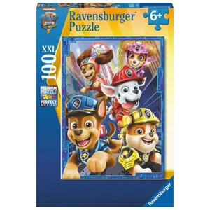 100 pieces puzzle xxl the heroic dogs / patrol, the movie Ravensburger image-0