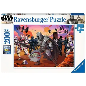 Puzzle 200 pieces xxl the confrontation / star wars the mandalorian Ravensburger image-0