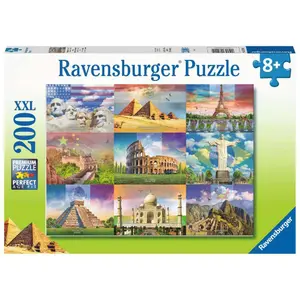 Puzzle 200 pieces xxl the monuments of the world Ravensburger image-0