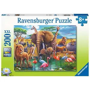 Puzzle 200 pieces xxl in the middle of a safari Ravensburger image-0