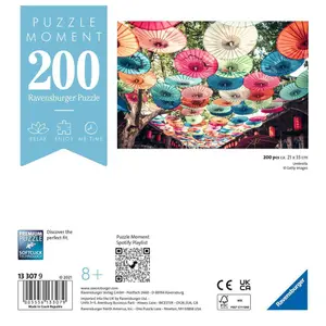 Puzzles 200 pieces moment umbrellas Ravensburger image-1