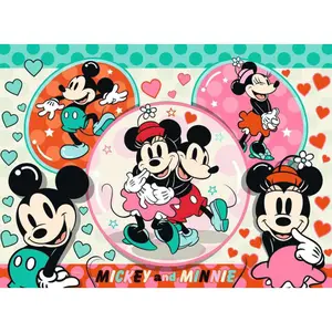 150 pieces puzzle xxl mickey and minnie in love / disney mickey mouse Ravensburger image-1