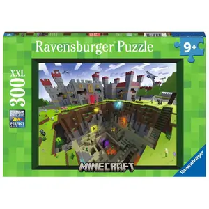 Puzzle 300 pieces xxl cut minecraft Ravensburger image-0