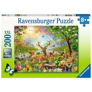 200-piece puzzle xxl family of deer and other animals Ravensburger image-1