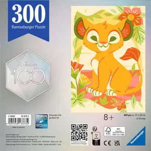 300-piece puzzle - Disney 100 Ravensburger Simba image-1