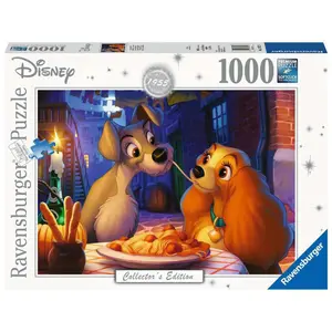 1000 pieces jigsaw puzzle beauty and the tramp - collection disney Ravensburger image-0