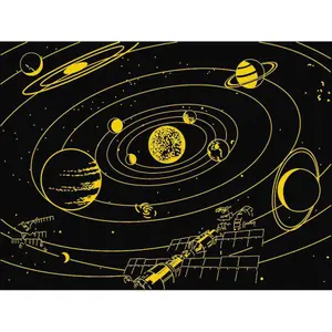 Puzzle 500 pieces star line the solar system Ravensburger image-2