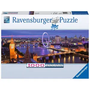 1000 pieces puzzle london by night - panorama Ravensburger image-0