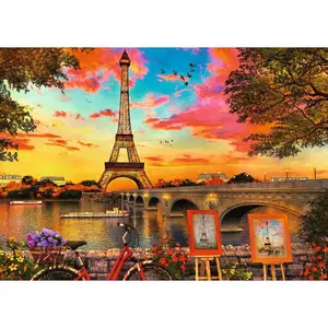 1000 pieces puzzle the quays of the Seine Ravensburger image-1