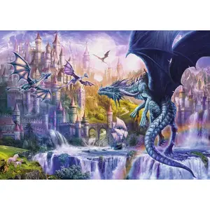 1000 pieces puzzle the castle of dragons Ravensburger image-1