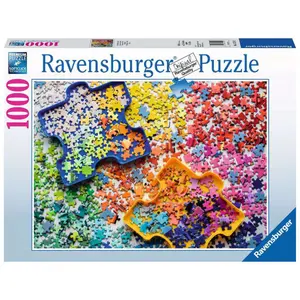 1000 pieces puzzle the palette of the jigsaw puzzle Ravensburger image-0