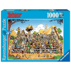 1000 pieces jigsaw puzzle family photo / asterix Ravensburger image-0