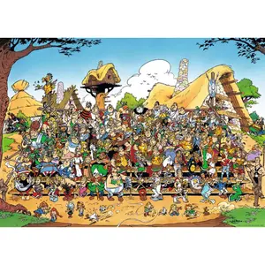 1000 pieces jigsaw puzzle family photo / asterix Ravensburger image-1