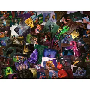 Puzzle 2000 pieces the bad guys disney - collection disney villainous Ravensburger image-1