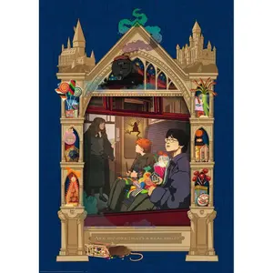 1000 pieces puzzle harry potter en route to Hogwarts - collection harry potter minalima Ravensburger image-1