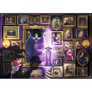 1000 pieces jigsaw puzzle the evil queen-witch - collection disney villainous Ravensburger image-0