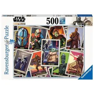 Puzzle 500 pieces baby yoda / star wars mandalorian Ravensburger image-0