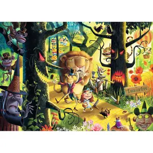 1000 pieces puzzle the world of oz / dean macadam Ravensburger image-1