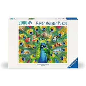 2000-piece peacock country puzzle Ravensburger image-1