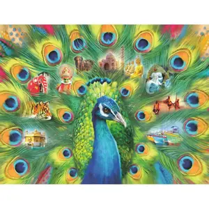 2000-piece peacock country puzzle Ravensburger image-0