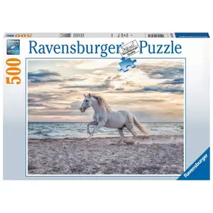 Puzzle 500 pieces horse on the beach Ravensburger image-0