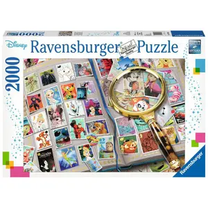 Puzzle 2000 pieces my favorite stamps / disney Ravensburger image-0
