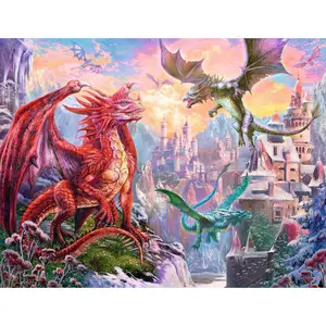 Puzzle 2000 pieces earth of dragons Ravensburger image-1