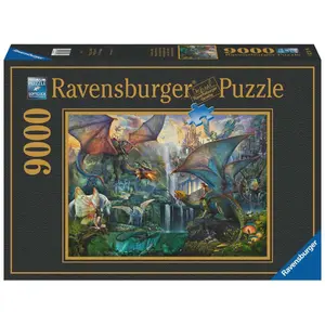 Puzzle da 9000 pezzi: la foresta magica dei draghi Ravensburger