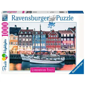 1000 piece puzzle copenhagen, danemark - highlights puzzle Ravensburger image-0