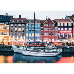 1000 piece puzzle copenhagen, danemark - highlights puzzle Ravensburger image-1