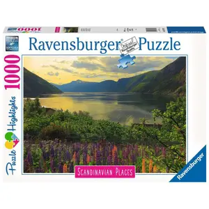 1000 pieces fjord puzzle in norvège - highlights puzzle Ravensburger image-0