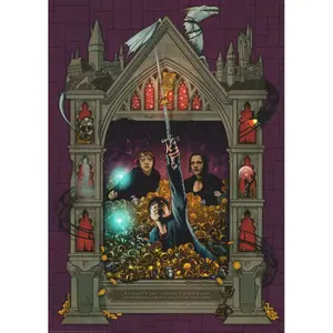 1000 pieces puzzle harry potter and the deathly hallows 2 - collection harry potter minalima Ravensburger image-1